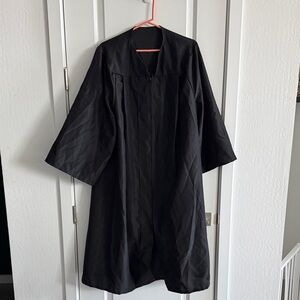 Black graduation robe